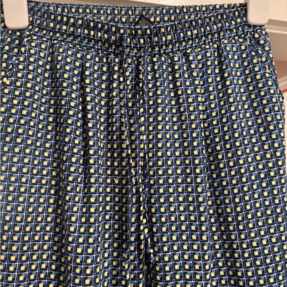 Zac & Rachel EUC Printed Drawstring Pants S